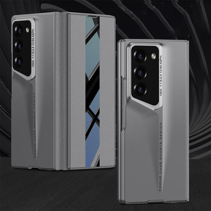 For Samsung Galaxy Z Fold6 GKK Integrated Blade Flip PU Phone Case(Grey) by GKK