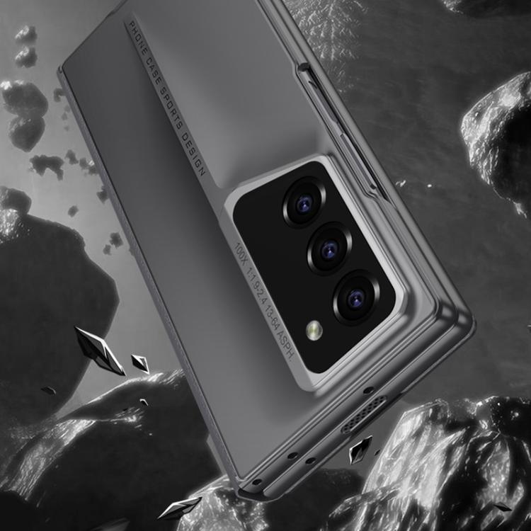 For Samsung Galaxy Z Fold6 GKK Integrated Blade Flip PU Phone Case(Grey) by GKK