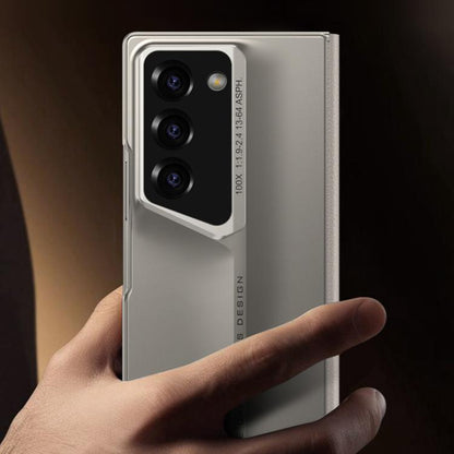 For Samsung Galaxy Z Fold6 GKK Integrated Blade Flip PU Phone Case(Grey) by GKK