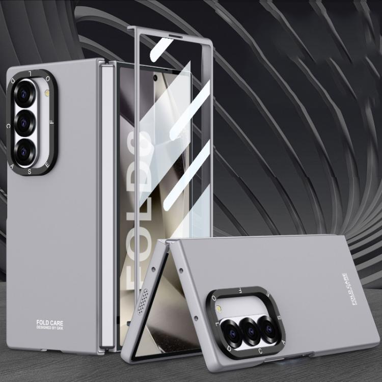 For Samsung Galaxy Z Fold6 GKK Integrated Simple Trendy Shockproof Phone Case(Mountain Gray) by GKK