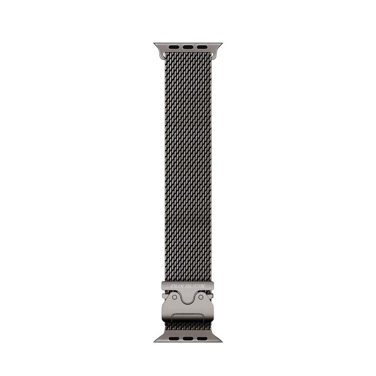 For Apple Watch 46mm / 49mm / 45mm / 44mm DUX DUCIS Milanese Air Series Stainless Steel Magnetic Watch Strap(Gun Grey) by DUX DUCIS