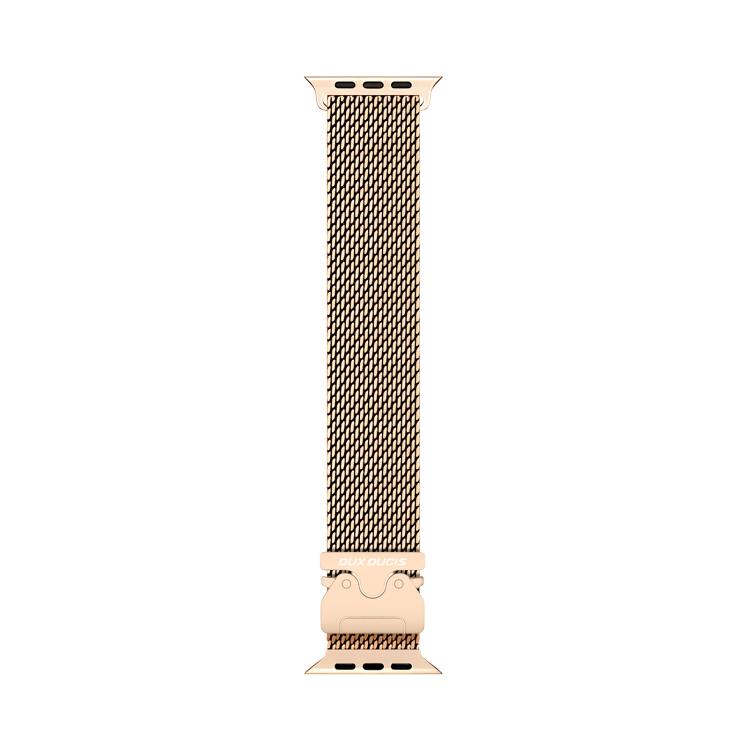 For Apple Watch 46mm / 49mm / 45mm / 44mm DUX DUCIS Milanese Air Series Stainless Steel Magnetic Watch Strap(Rose Gold) by DUX DUCIS