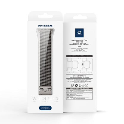 For Apple Watch 42mm / 41mm / 40mm / 38mm DUX DUCIS Milanese Air Series Stainless Steel Magnetic Watch Strap(Gun Grey) by DUX DUCIS