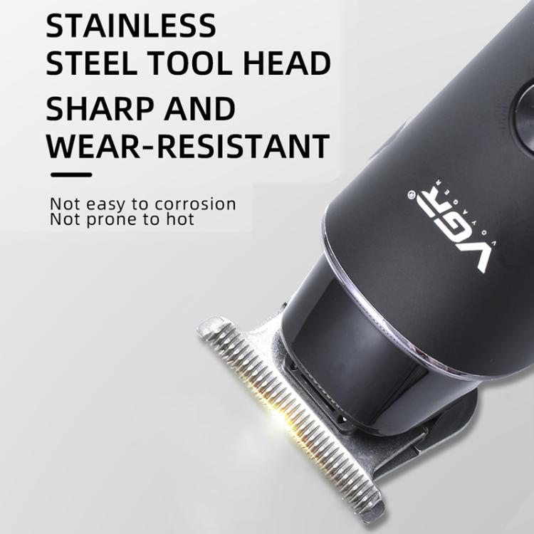 VGR V-933 Professional Salon USB Electric Hair Clipper(Black) by VGR