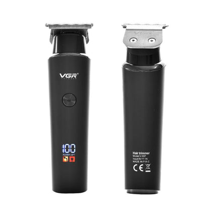VGR V-937 LED Digital Display Salon USB Electric Hair Clipper(Black) by VGR