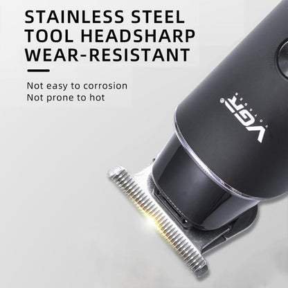 VGR V-937 LED Digital Display Salon USB Electric Hair Clipper(Black) by VGR