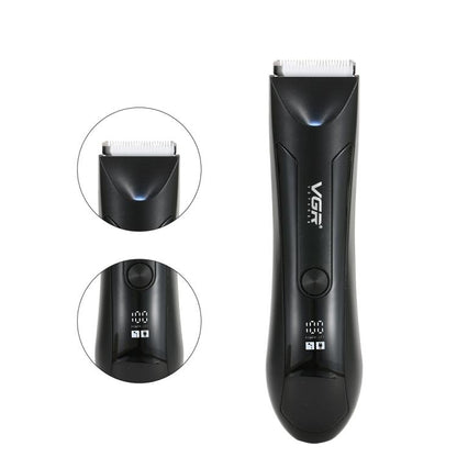 VGR V-951 IPX5 LED Digital Display Portable Light USB Hair Clipper(Black) by VGR