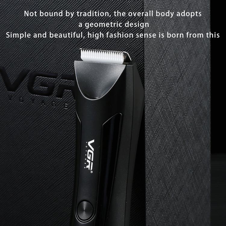 VGR V-951 IPX5 LED Digital Display Portable Light USB Hair Clipper(Black) by VGR