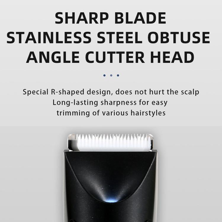 VGR V-951 IPX5 LED Digital Display Portable Light USB Hair Clipper(Black) by VGR