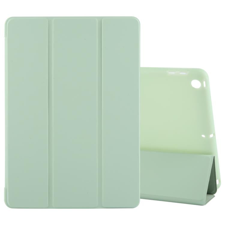 For iPad 10.2 2021 / 2020 / 2019 GEBEI 3-folding Holder Shockproof Flip Leather Tablet Case(Green) by GEBEI