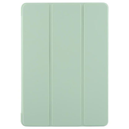 For iPad 10.2 2021 / 2020 / 2019 GEBEI 3-folding Holder Shockproof Flip Leather Tablet Case(Green) by GEBEI