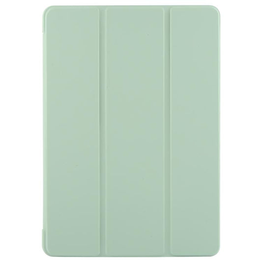 For iPad 10.2 2021 / 2020 / 2019 GEBEI 3-folding Holder Shockproof Flip Leather Tablet Case(Green) by GEBEI
