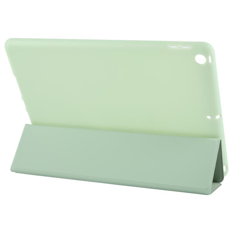 For iPad 10.2 2021 / 2020 / 2019 GEBEI 3-folding Holder Shockproof Flip Leather Tablet Case(Green) by GEBEI