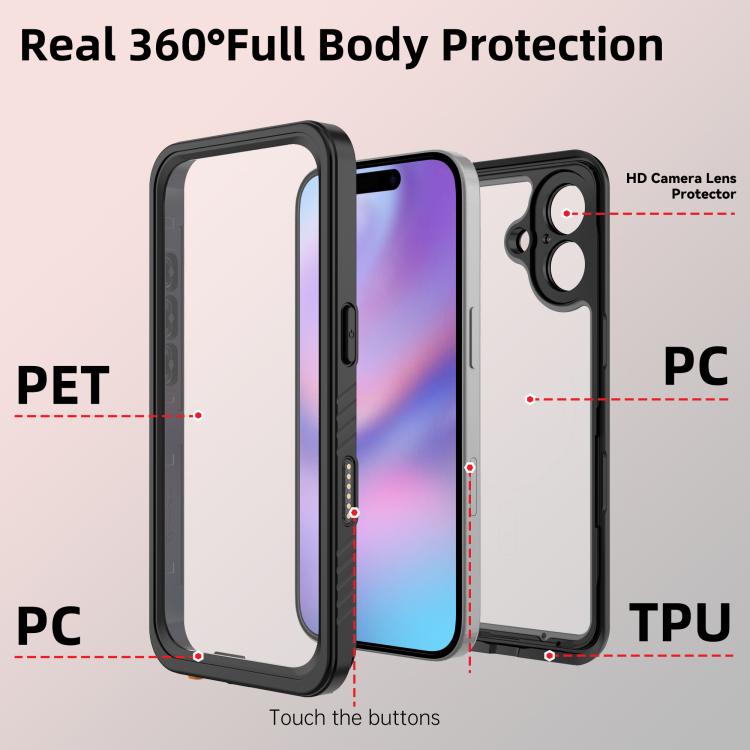 For iPhone 17 RedPepper Waterproof Phone Case(Black) by RedPepper