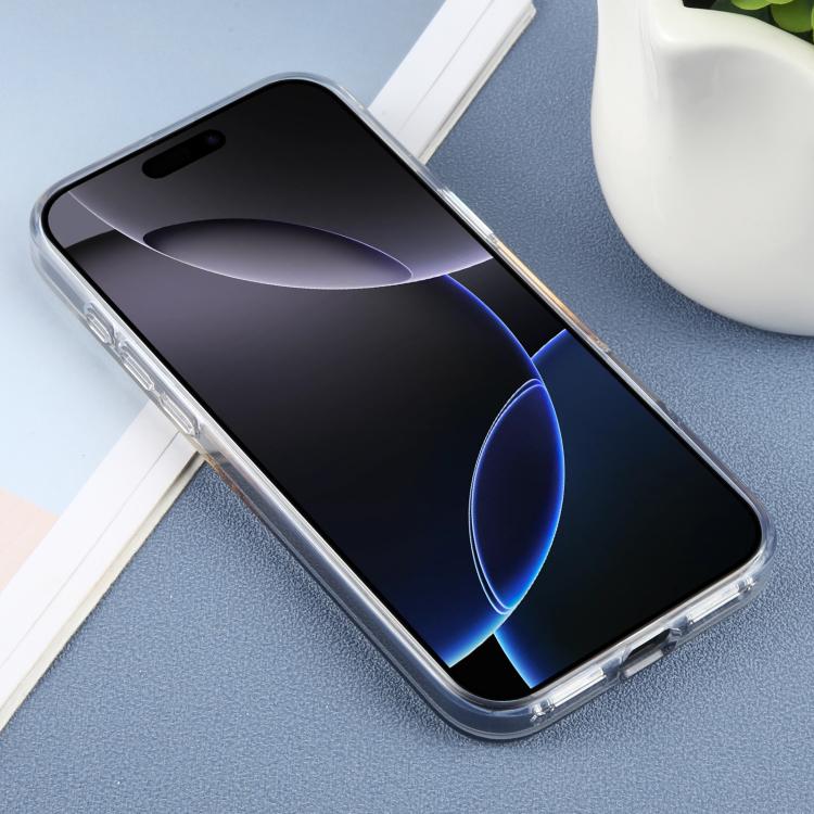 For iPhone 16 Pro Max DFANS DESIGN Dual Color Starlight Shining TPU Hybrid PC Phone Case(Black) by DFANS DESIGN