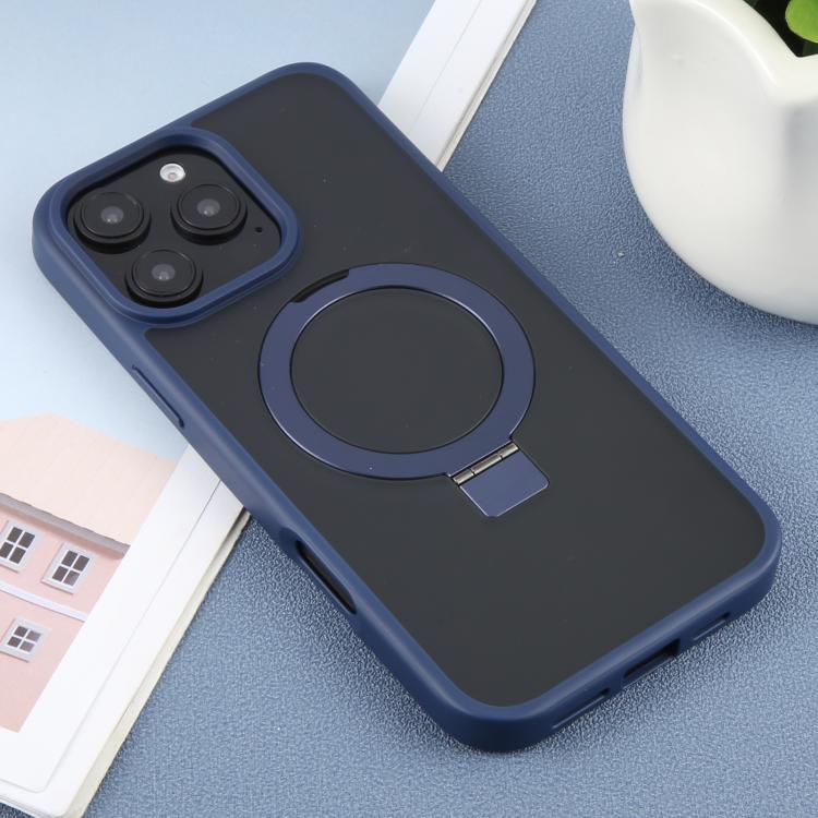 For iPhone 16 Pro Max DFANS DESIGN Frosted Magsafe Magnetic Holder Phone Case(Blue) by DFANS DESIGN