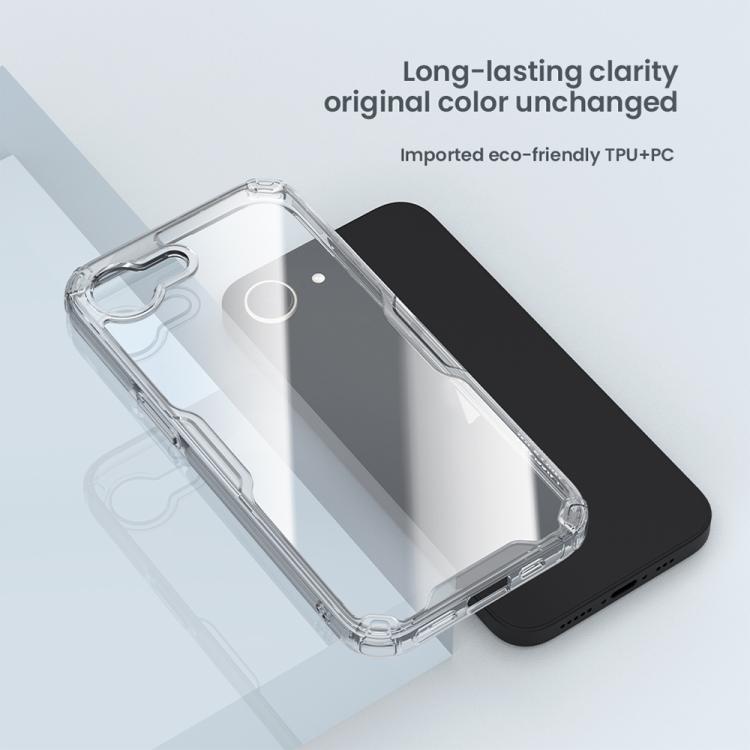 For iPhone 16e NILLKIN Ultra Clear PC + TPU Phone Case(Transparent) by NILLKIN