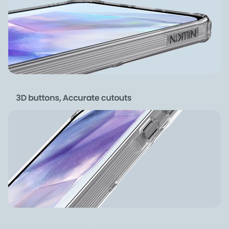 For Samsung Galaxy A56 5G NILLKIN PC + TPU Phone Case(Transparent) by NILLKIN