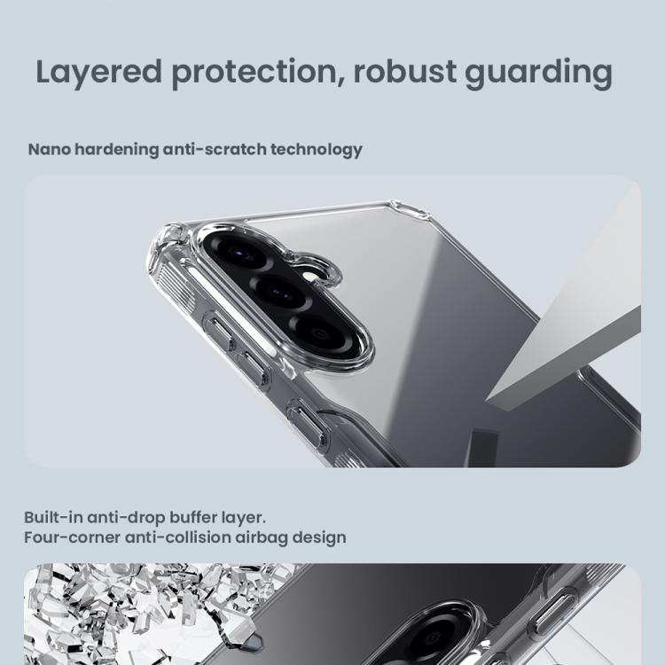 For Samsung Galaxy A56 5G NILLKIN PC + TPU Phone Case(Transparent) by NILLKIN