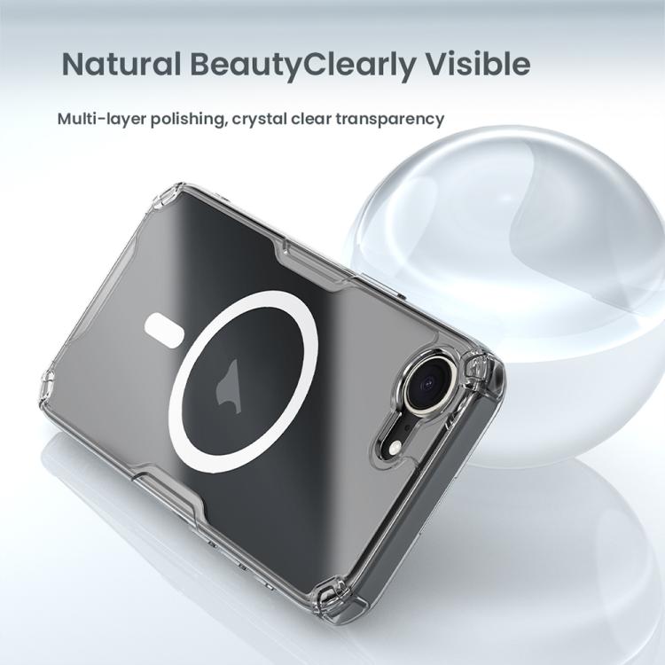 For iPhone 16e NILLKIN Ultra Clear Magnetic PC + TPU Phone Case(Transparent) by NILLKIN
