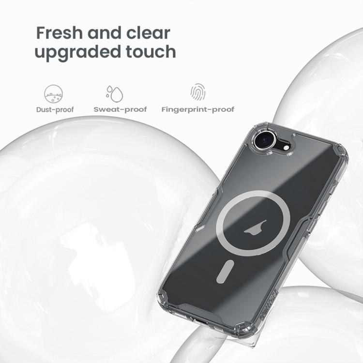 For iPhone 16e NILLKIN Ultra Clear Magnetic PC + TPU Phone Case(Transparent) by NILLKIN