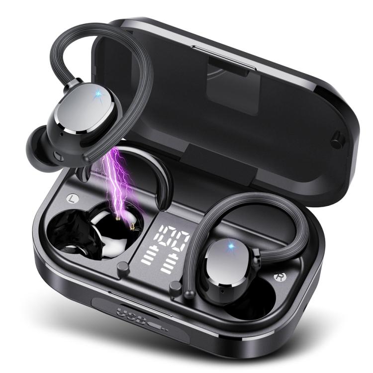 Q31 Ear-mounted ENC Noise Reduction Wireless Bluetooth Earphone(Black) by bashfashion