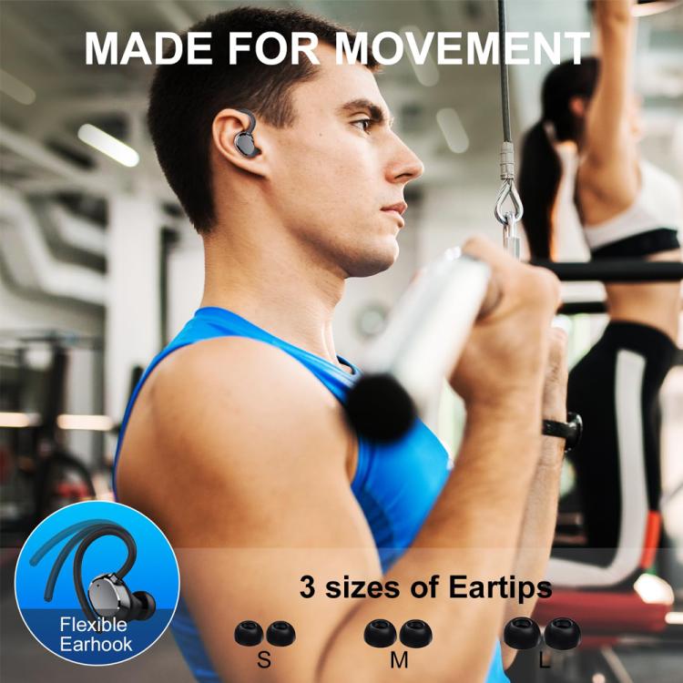 Q31 Ear-mounted ENC Noise Reduction Wireless Bluetooth Earphone(Black) by bashfashion