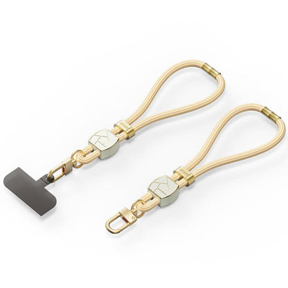 DUX DUCIS Garden Series Broken Ice Pattern Adjustable Short Phone Lanyard(Glaze Yellow) by DUX DUCIS