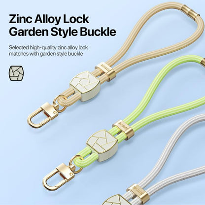 DUX DUCIS Garden Series Broken Ice Pattern Adjustable Short Phone Lanyard(Glaze Yellow) by DUX DUCIS