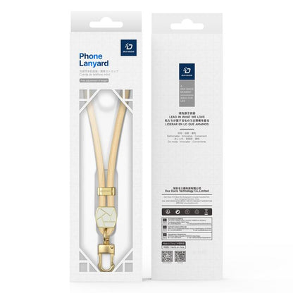 DUX DUCIS Garden Series Broken Ice Pattern Adjustable Short Phone Lanyard(Glaze Yellow) by DUX DUCIS
