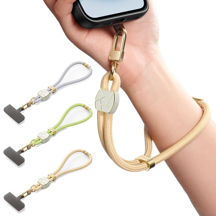 DUX DUCIS Garden Series Broken Ice Pattern Adjustable Short Phone Lanyard(Glaze Yellow) by DUX DUCIS