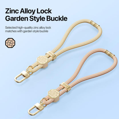 DUX DUCIS Garden Series Swastika Pattern Adjustable Short Phone Lanyard(Glaze Yellow) by DUX DUCIS
