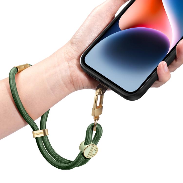 DUX DUCIS Garden Series Tile Pattern Adjustable Short Phone Lanyard(Army Green) by DUX DUCIS