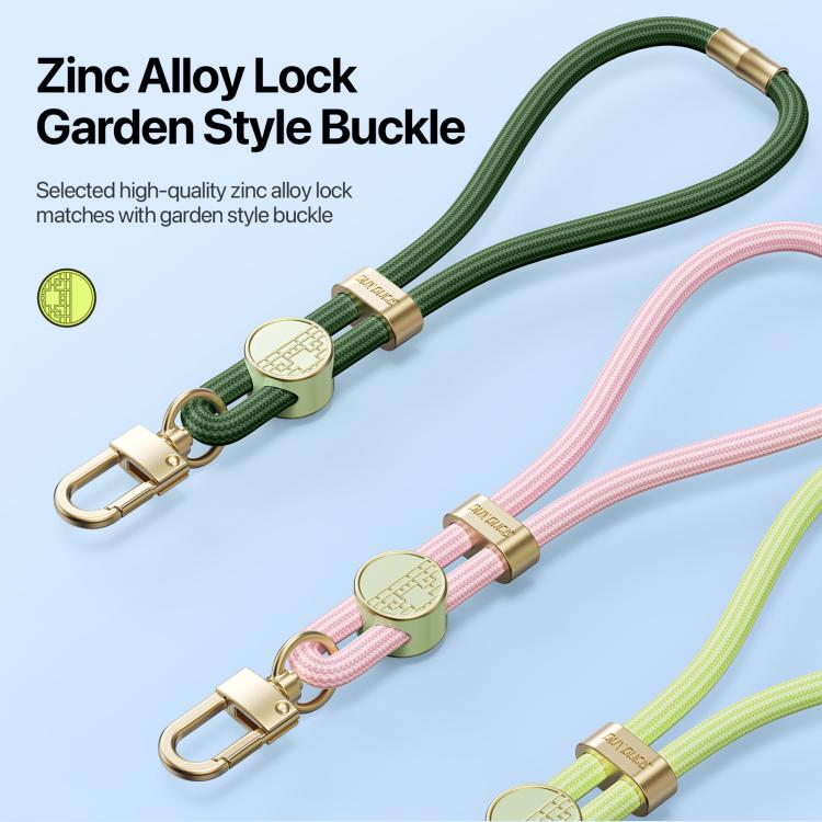 DUX DUCIS Garden Series Tile Pattern Adjustable Short Phone Lanyard(Army Green) by DUX DUCIS