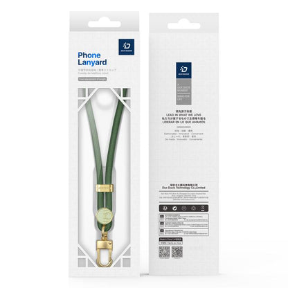 DUX DUCIS Garden Series Tile Pattern Adjustable Short Phone Lanyard(Army Green) by DUX DUCIS