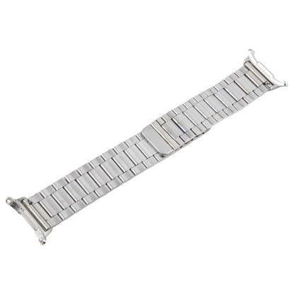 For Samsung Galaxy Watch Ultra 47mm / Ultra 2025 Three-beads Magnetic Steel Watch Band(Silver) by bashfashion