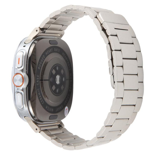 For Samsung Galaxy Watch Ultra 47mm / Ultra 2025 Three-beads Magnetic Steel Watch Band(Starlight) by bashfashion