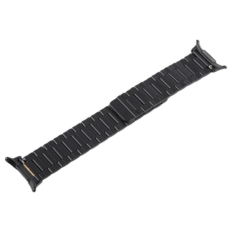 For Samsung Galaxy Watch Ultra 47mm / Ultra 2025 Three-beads Magnetic Steel Watch Band(Black Gold) by bashfashion