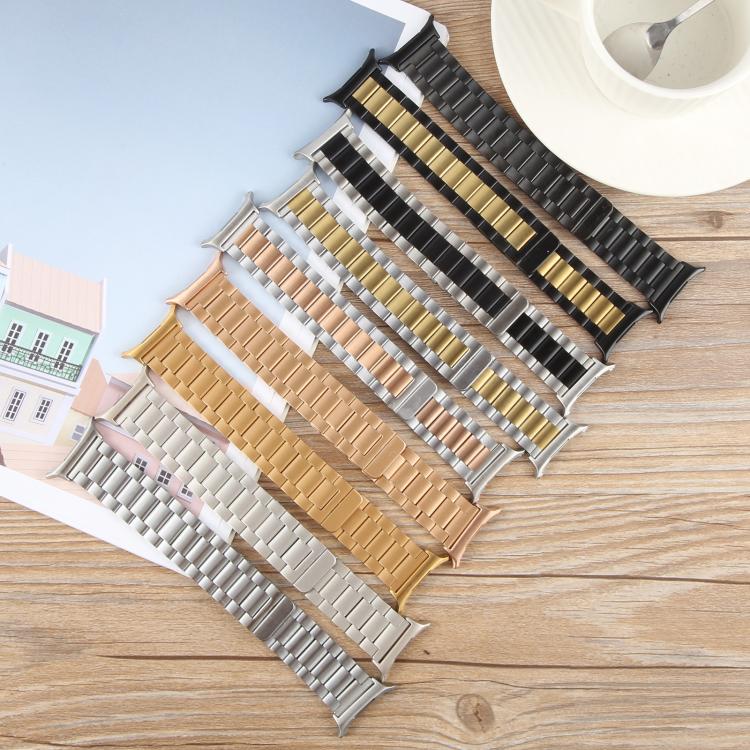 For Samsung Galaxy Watch Ultra 47mm / Ultra 2025 Three-beads Magnetic Steel Watch Band(Silver) by bashfashion