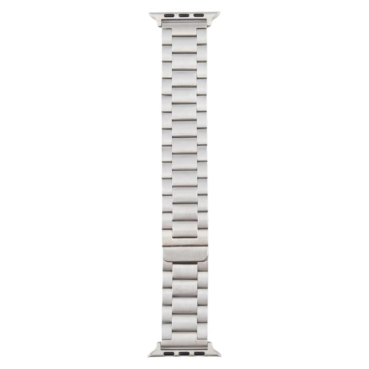 For Apple Watch 46mm / 49mm / 45mm / 44mm Three-beads Magnetic Steel Watch Band(Silver) by bashfashion