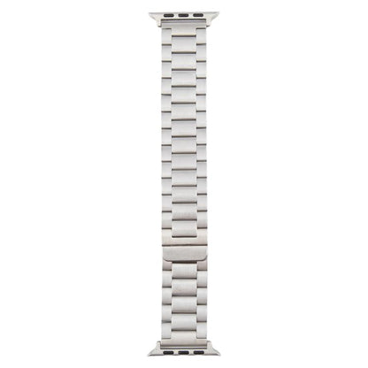 For Apple Watch 46mm / 49mm / 45mm / 44mm Three-beads Magnetic Steel Watch Band(Silver) by bashfashion