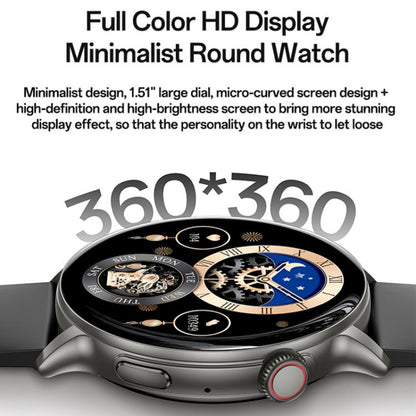 Yesido IO28 Smart Watch, 1.51 inch Screen, Support BT Call / Heart Rate(Black) by Yesido