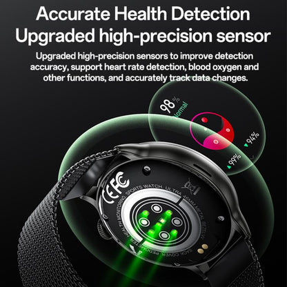 Yesido IO28 Smart Watch, 1.51 inch Screen, Support BT Call / Heart Rate(Black) by Yesido