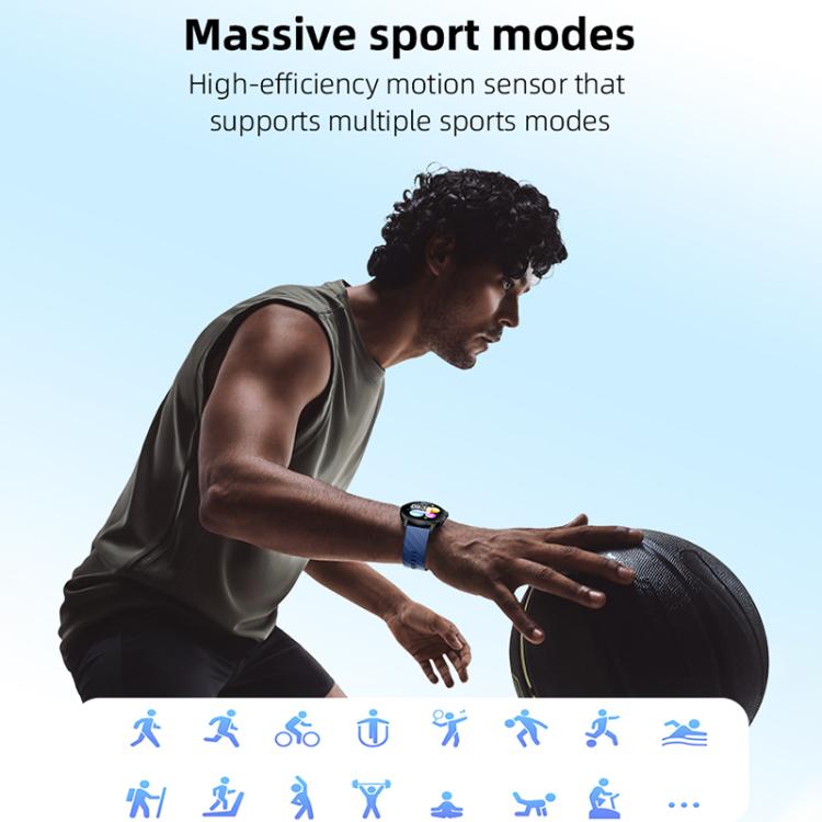 Yesido IO29 Waterproof Smart BT Watch, 1.39 inch Screen, Support BT Call / Heart Rate(Black) by Yesido