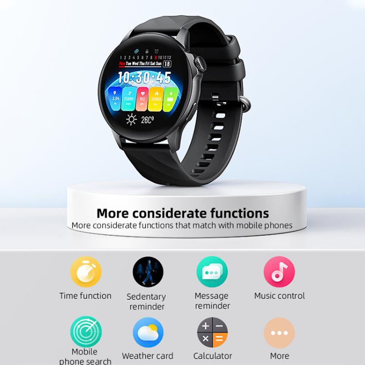 Yesido IO29 Waterproof Smart BT Watch, 1.39 inch Screen, Support BT Call / Heart Rate(Black) by Yesido