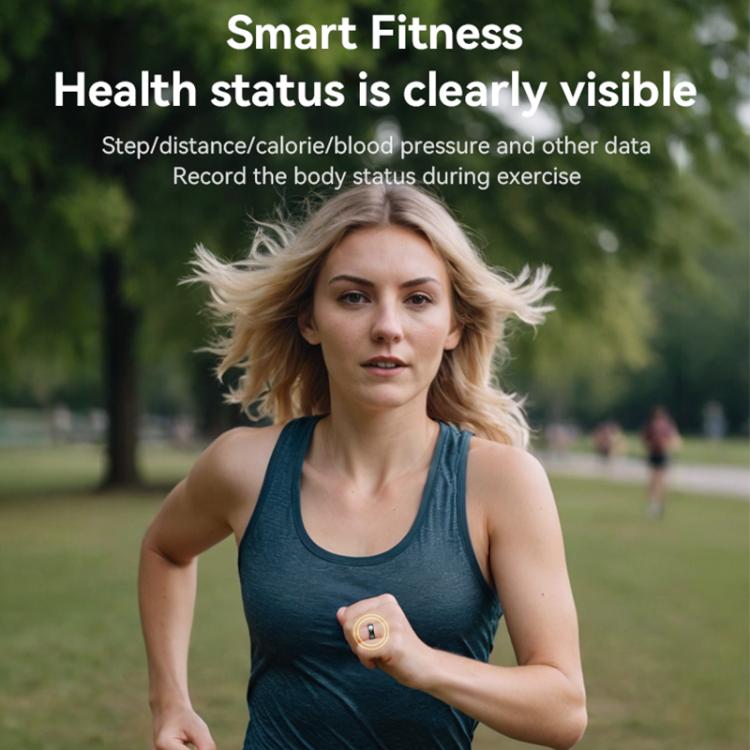 Yesido IO32 Health Monitor Smart Ring, Support Body Temperature / Heart Rate / Blood Pressure / Female Physiological Reminder, Size:68mm Inner Circumference(Black) by Yesido