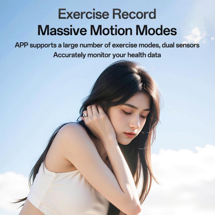 Yesido IO33 Health Monitor Smart Ring, Support Body Temperature / Heart Rate / Blood Pressure / Female Physiological Reminder, Size:63mm Inner Circumference(Black) by Yesido