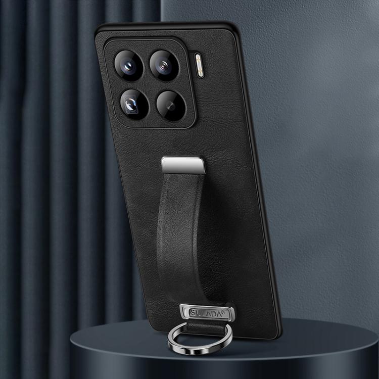 For Xiaomi 15 Pro SULADA PC Hybrid Leather Texture Skin Feel Shockproof Phone Case(Black) by SULADA