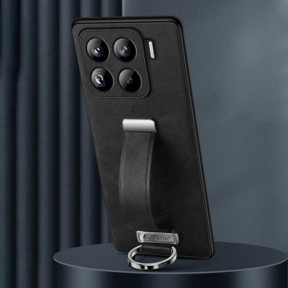 For Xiaomi 15 Pro SULADA PC Hybrid Leather Texture Skin Feel Shockproof Phone Case(Black) by SULADA