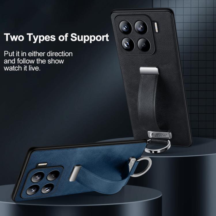 For Xiaomi 15 Pro SULADA PC Hybrid Leather Texture Skin Feel Shockproof Phone Case(Black) by SULADA